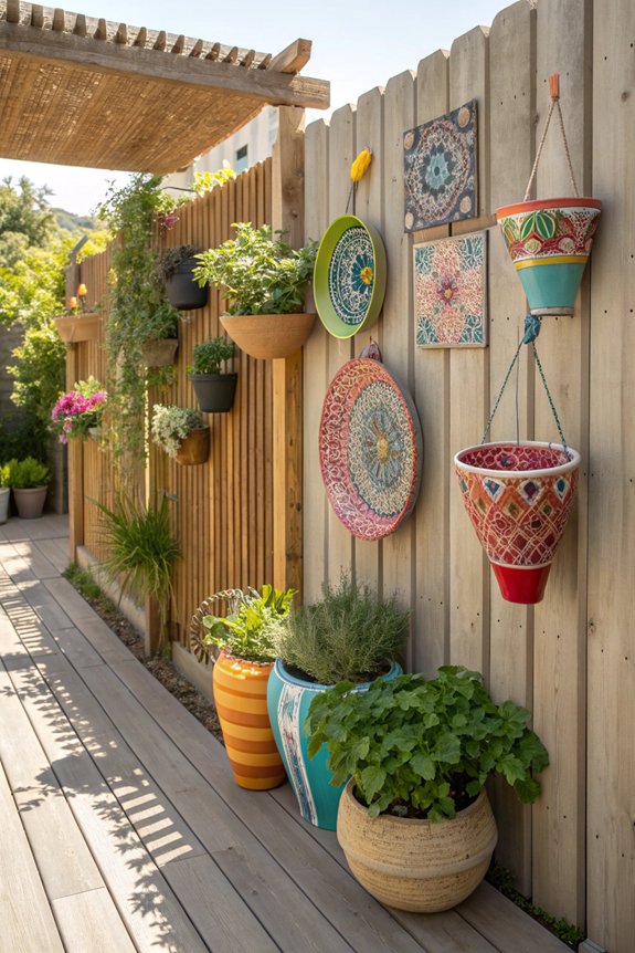 handmade pottery enhances decor