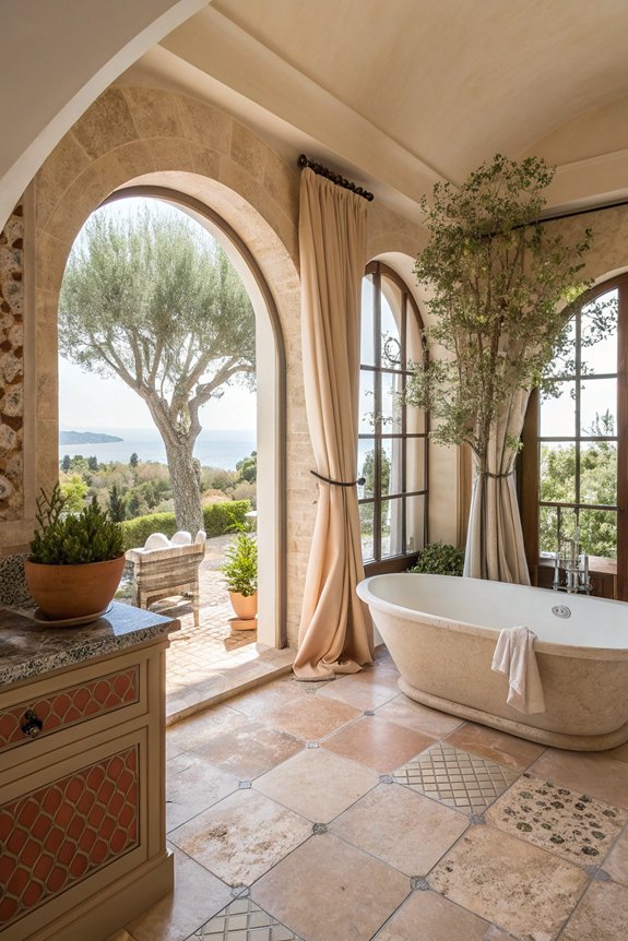 indoor outdoor bathroom harmony