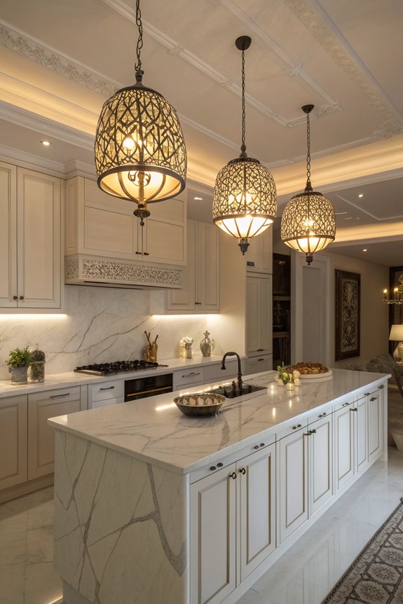 layered lighting enhances ambiance