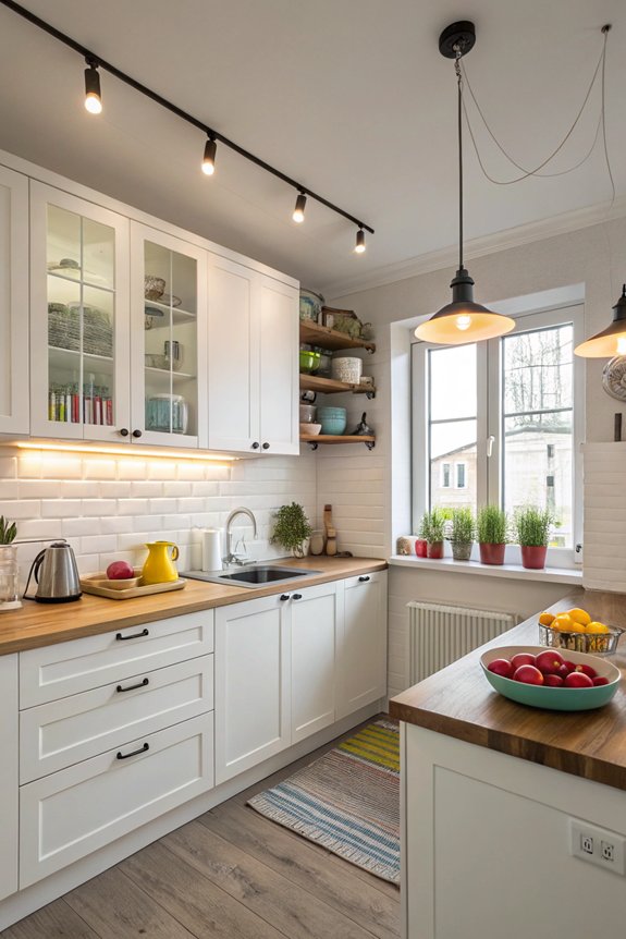 layered lighting enhances kitchens