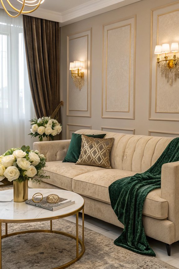 luxurious accents for sofas