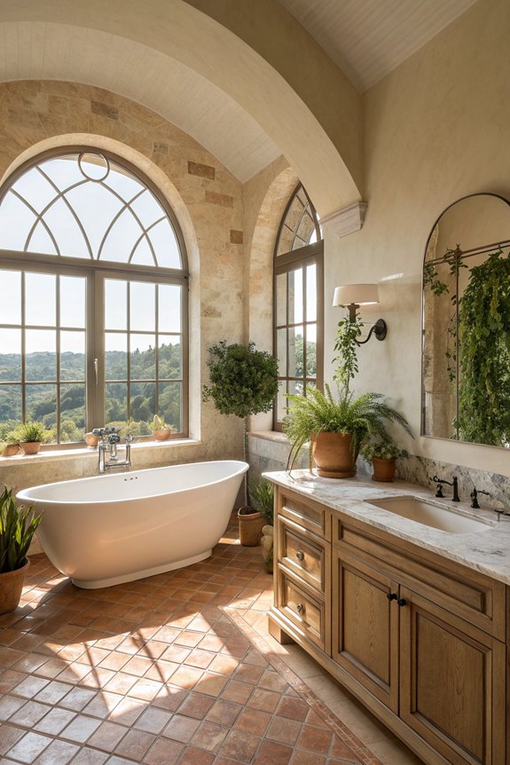 luxurious freestanding bathtub experience
