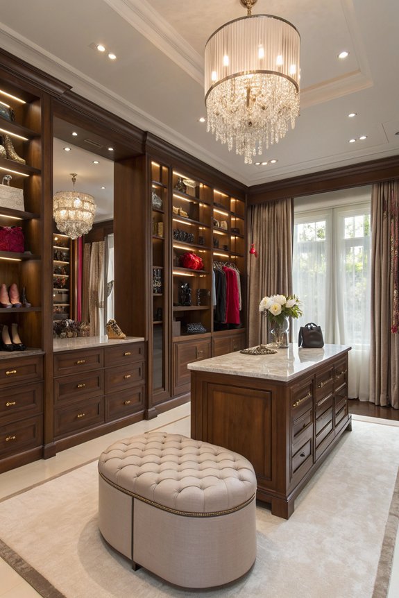 luxurious walk in closet essentials