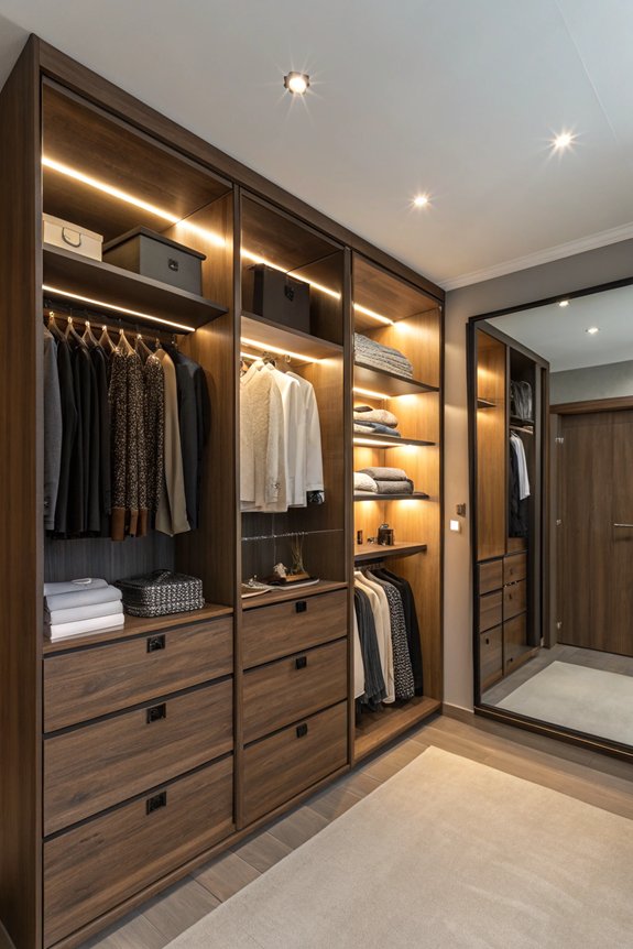 maximize space with corner closets