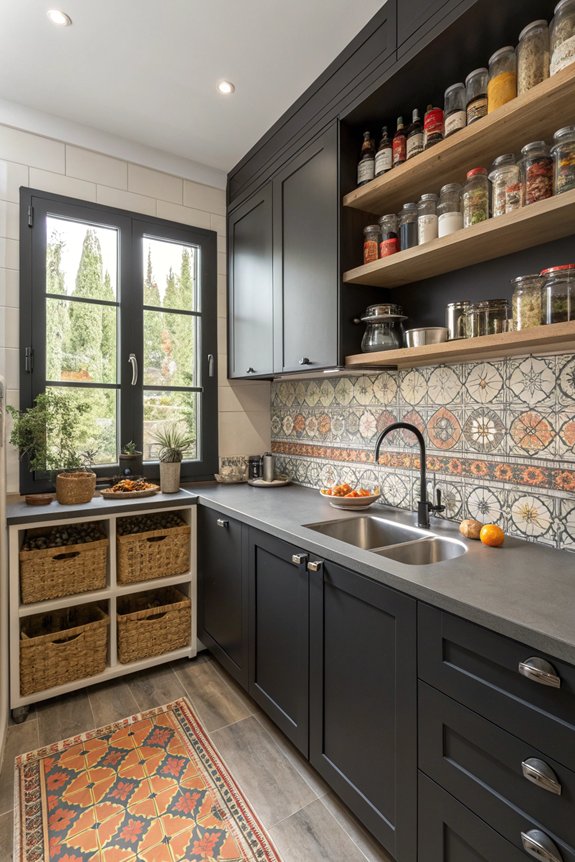 maximize vertical kitchen storage