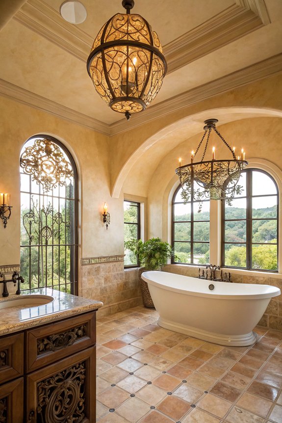 mediterranean statement lighting fixtures