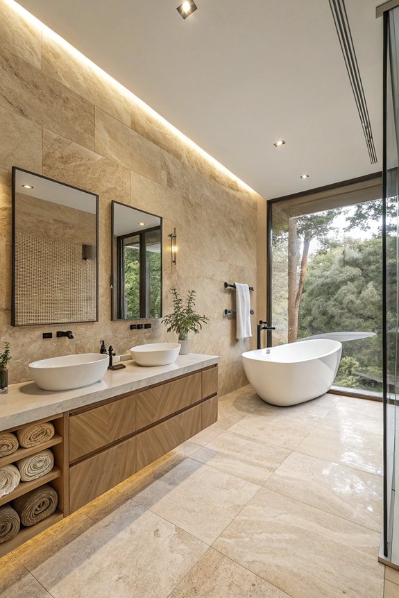 modern elegance with travertine