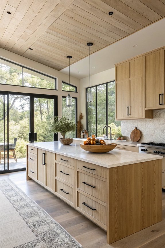 natural wood adds warmth