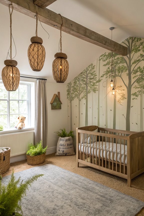 nature inspired nursery lighting