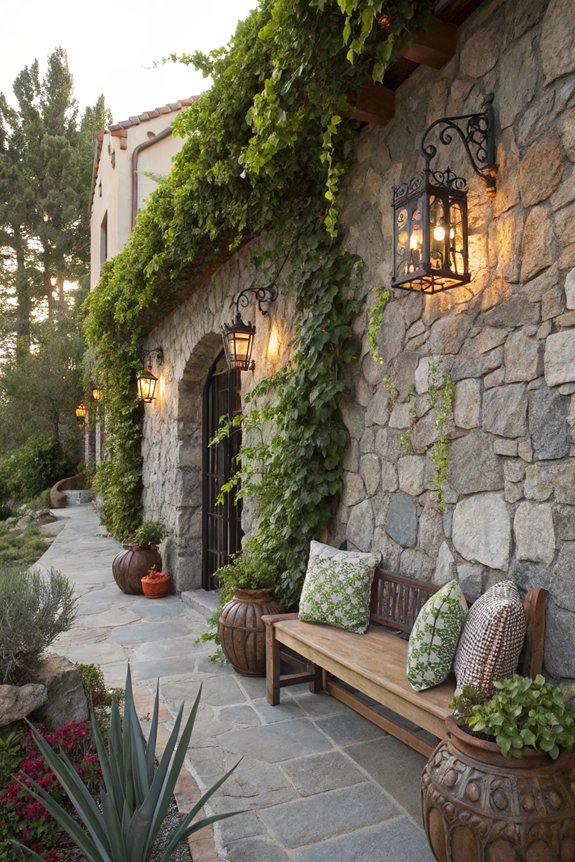 nature inspired stone accents