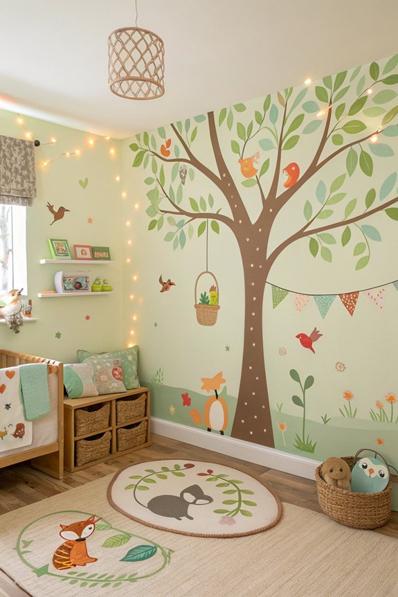 nature themed nursery artwork