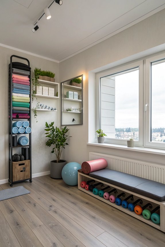organized home gym solutions