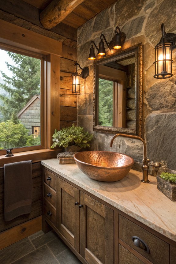 rustic copper sink charm
