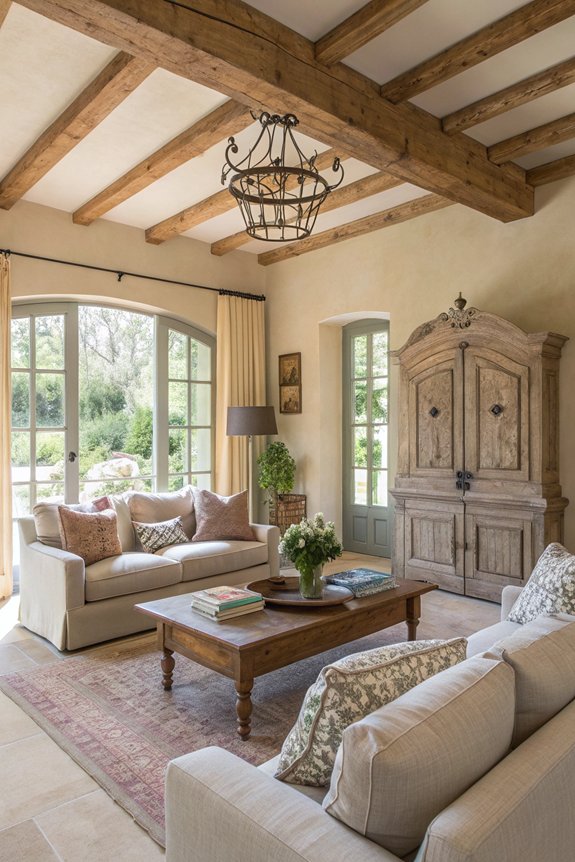 rustic modern living room