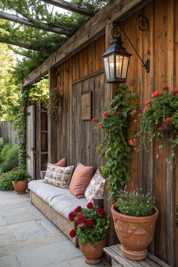 rustic wooden wall enhancement