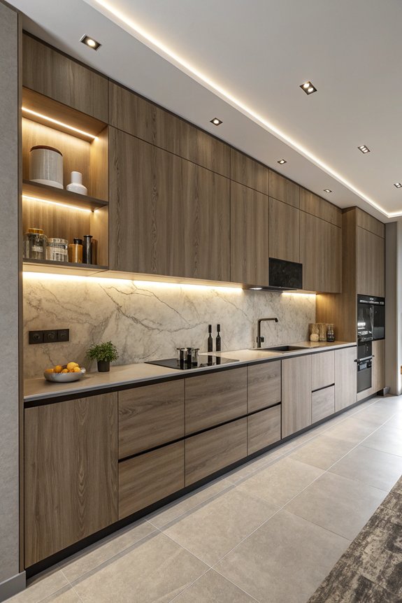 seamless hidden cabinet design
