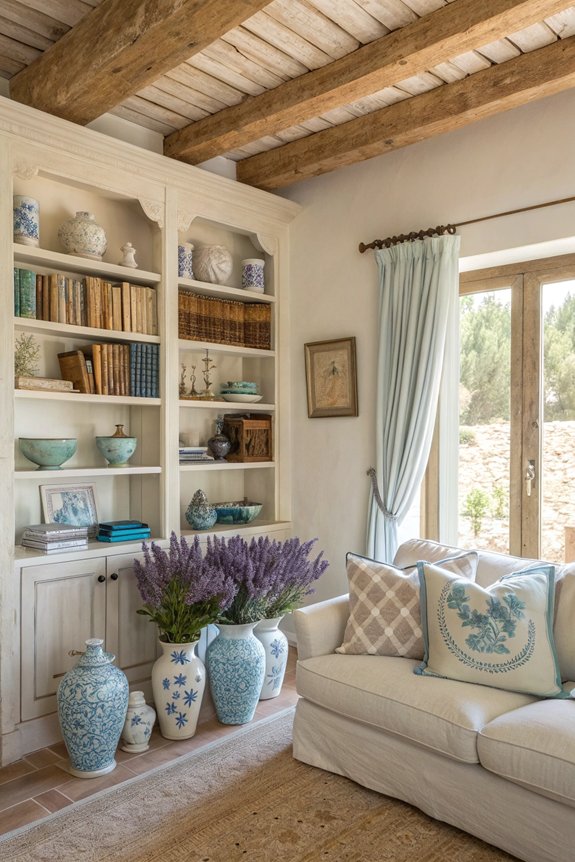 showcase decor with shelving