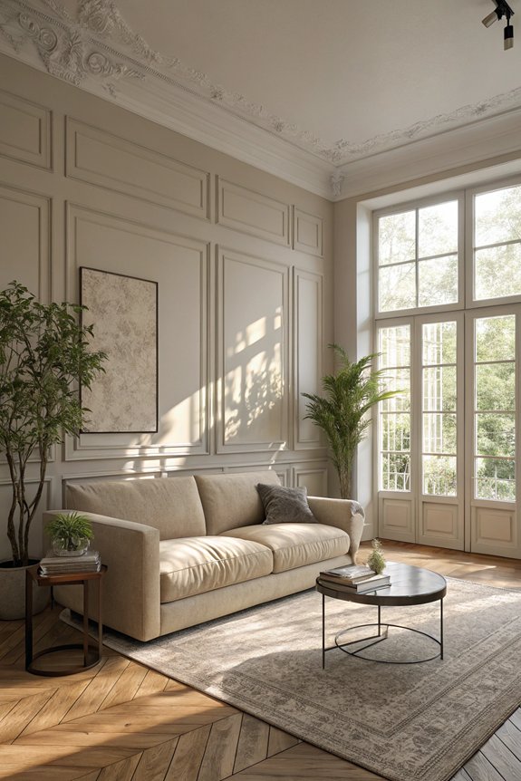 sleek neutral serene design