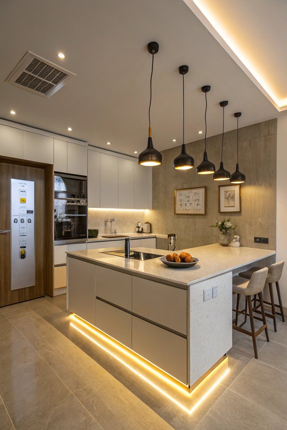smart efficient kitchen lighting