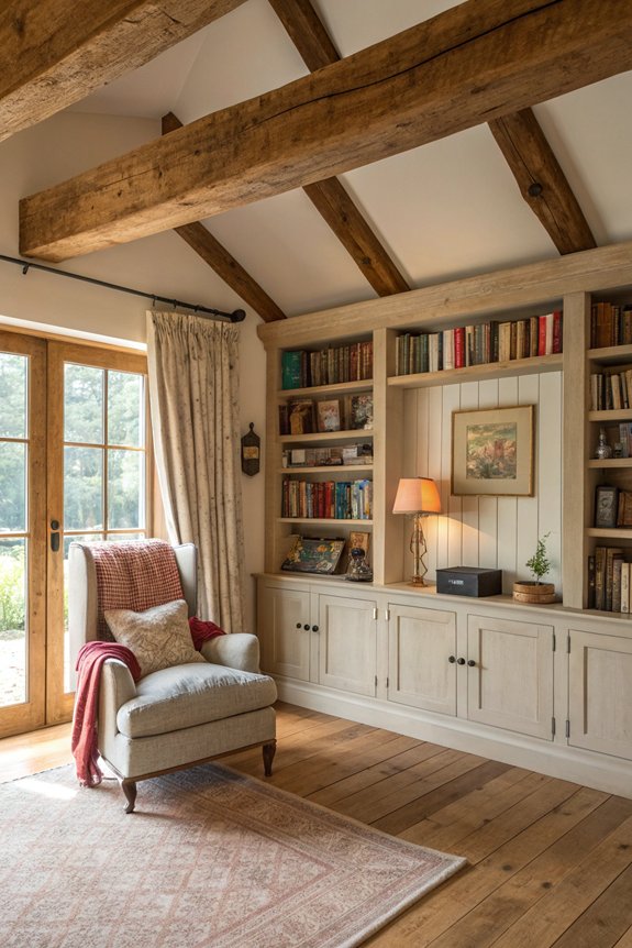 stylish functional built in shelving