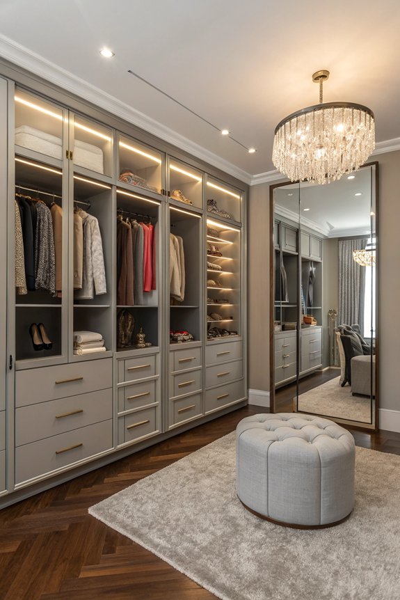 stylish functional closet design