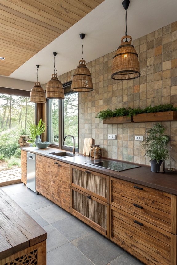 sustainable kitchen design materials