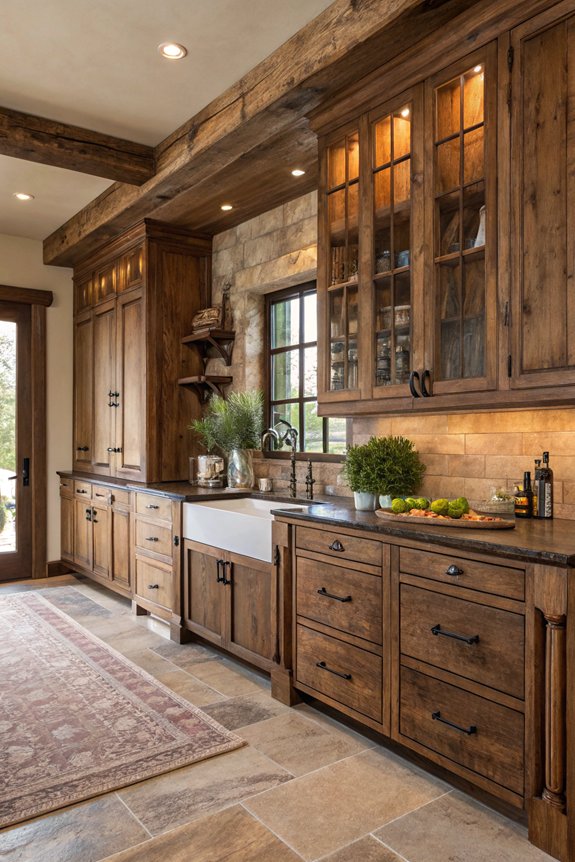 sustainable stylish rustic cabinets