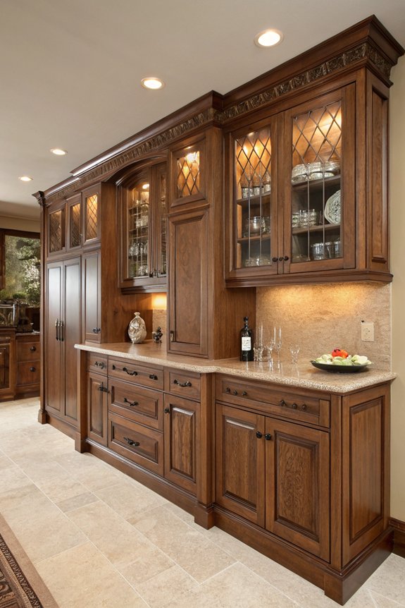 tailored custom wood cabinets