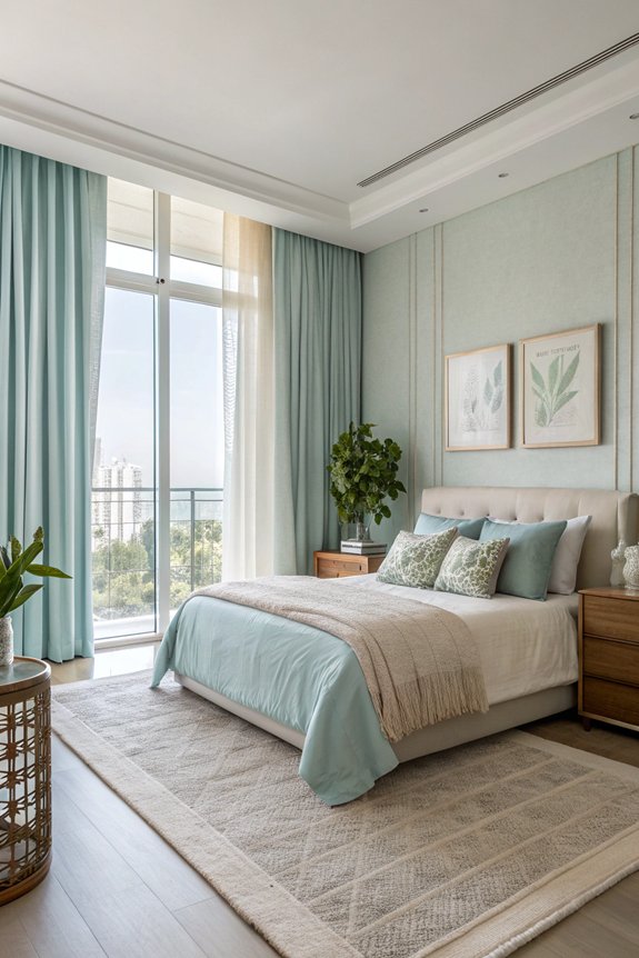 tranquil bedroom color harmony