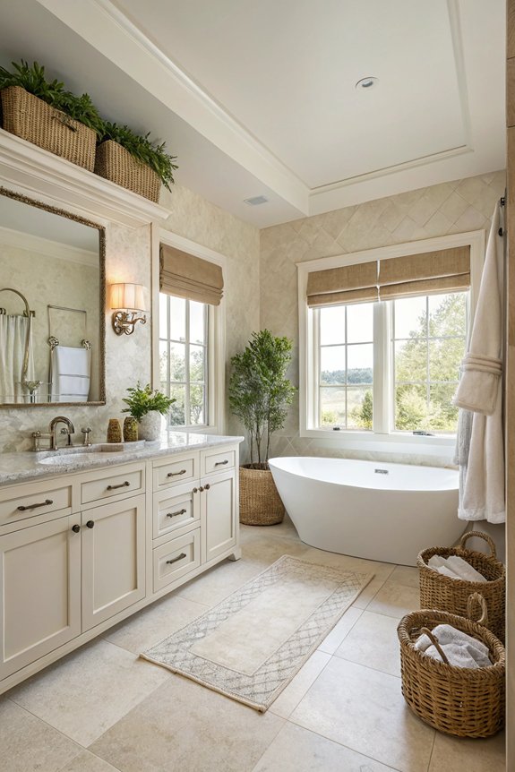 tranquil neutral bathroom design