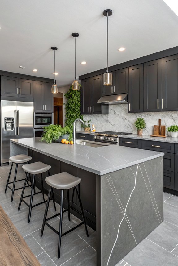 versatile grey quartz countertops