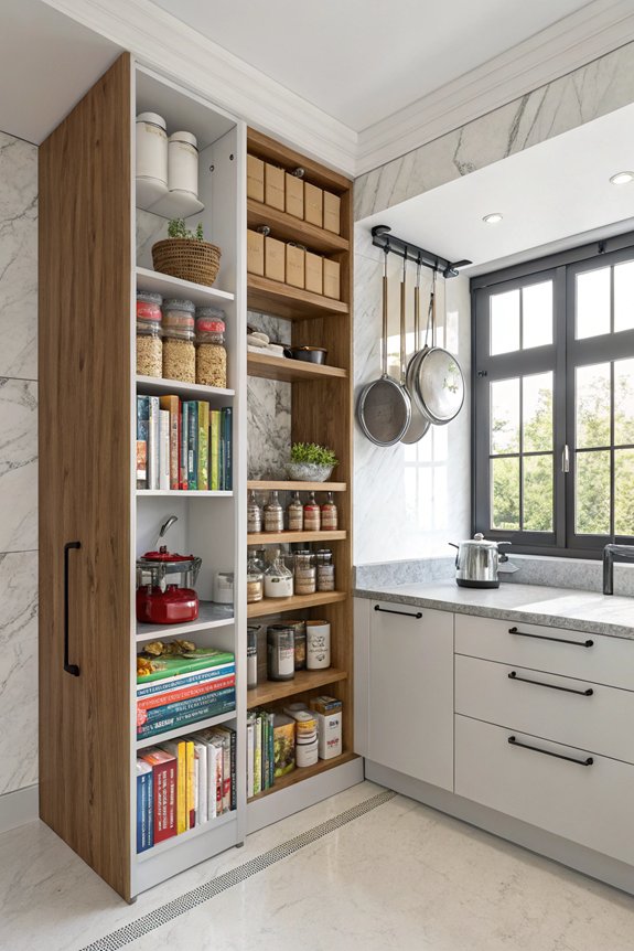 vertical storage kitchen solutions