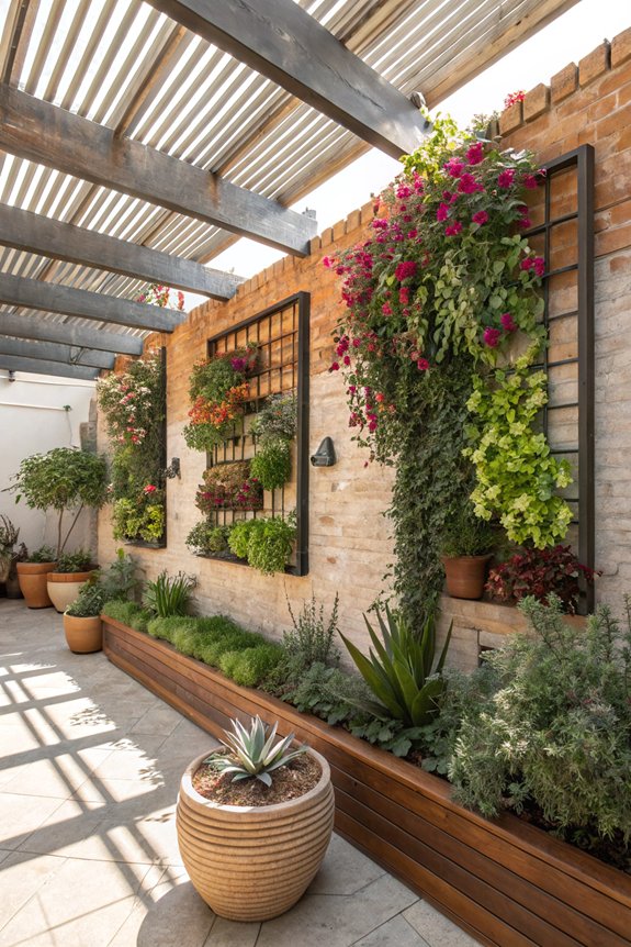 vibrant vertical garden installations