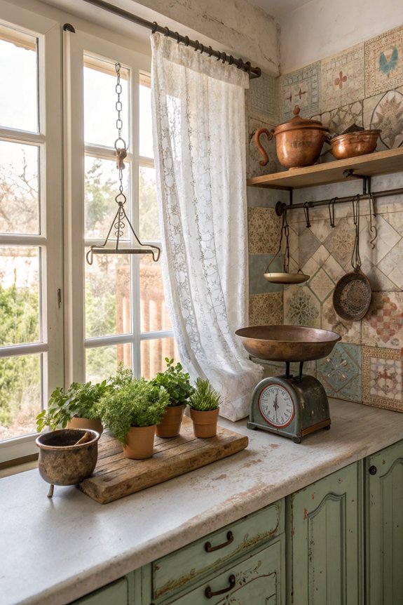 vintage charm in kitchens