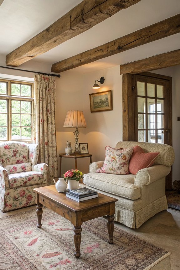 vintage furniture adds charm