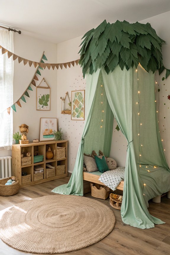 whimsical canopy bed adventure